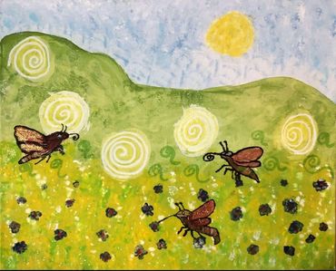 Focused Hummingbird moths