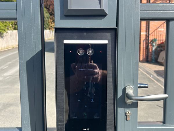 Smart Intercom System set up on the private access of a Gated community. All Access Entry Systems