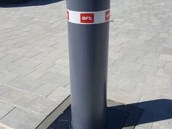 Commercial-grade automated sliding gate installed for secure facility access