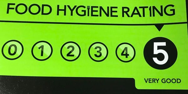 Food Hygiene Rating certificate.