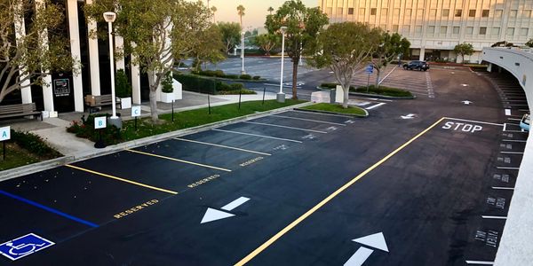 A beautiful road with clean pavement and trees