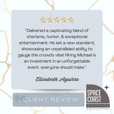Space Coast Weddings - event DJ and emcee reviews | Titusville, FL