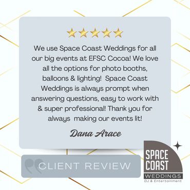 Space Coast Weddings - professional event DJ and emcee - Eastern Florida State College | Cocoa, FL