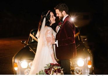 BRAY Wedding Cars. Pearl (1970 Rolls Royce Silver Shadow 1). Enjoying a beautiful wedding.