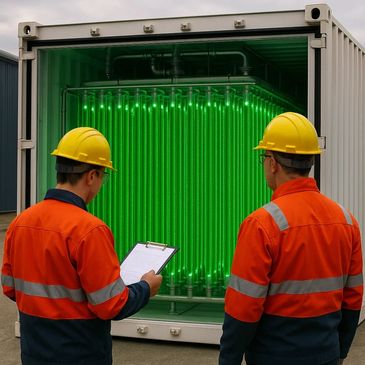 photobioreactor, algae, carbon capture, modular, green technology, nature-based solution
