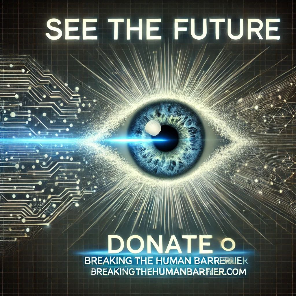 Glowing AI eye with an expanding digital network, symbolizing vision and innovation. #SupportAI