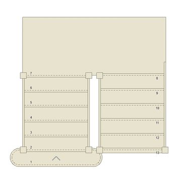 U Shaped drawing setout