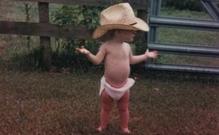 Dr. Kris as a baby in Pearland