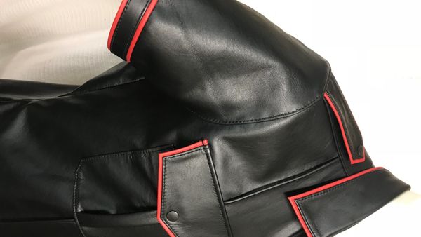 Mens Police Shirt, Pin Stripe Style 6 Ways PUNKuture Leather Sydney