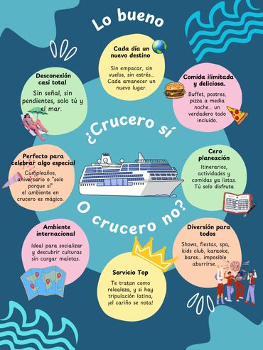 Pros de elegir vacaciones en un crucero