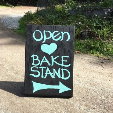 Farm stand sign on Salt Spring Island