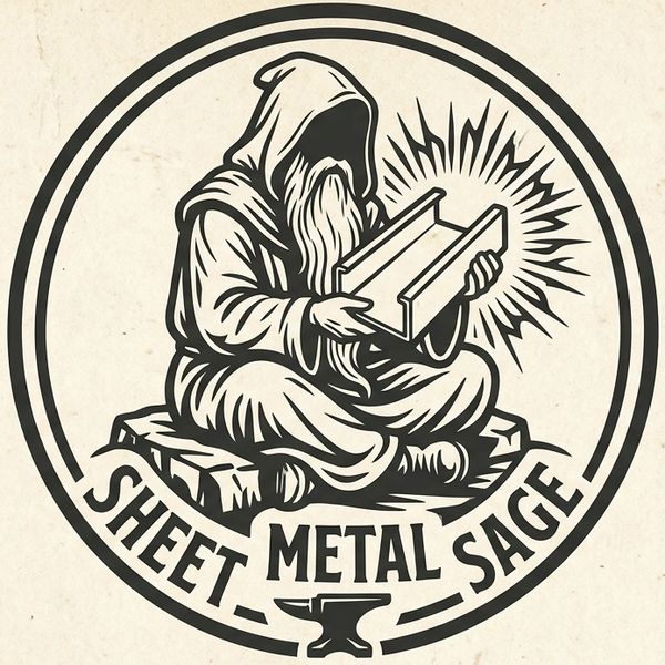 A wise sage holding a glowing metal sheet.