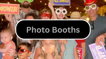 Traditional and 360° video photo booths to capture fun, unforgettable moments at any event.