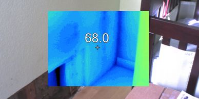 Thermal imagine can help find the extent of damage in the case of a water loss.