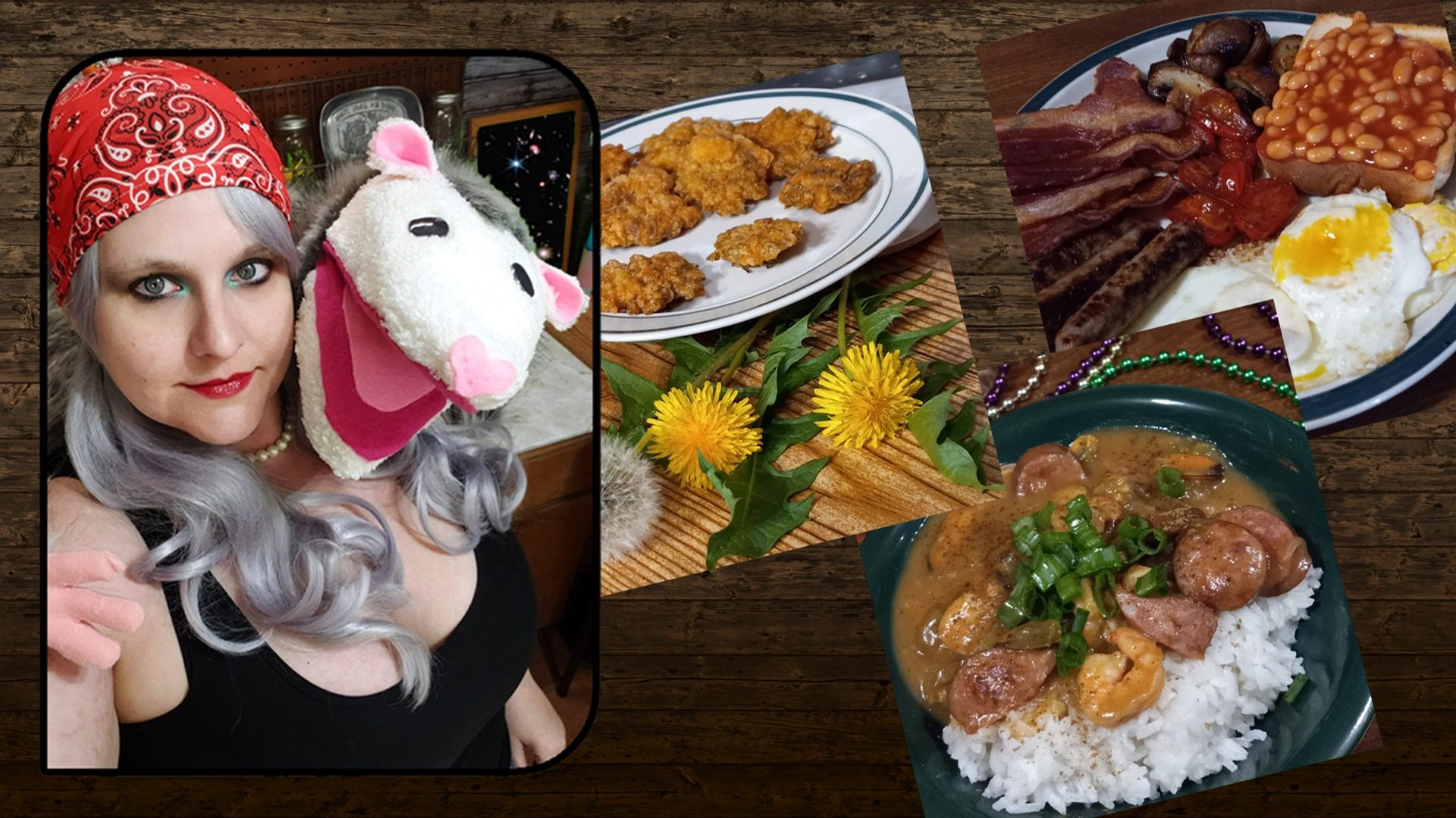 Miss Hellen and Stanley display some of their favorite dishes from Country Funk