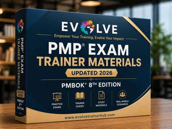 Editable PMP trainer materials for PMI exam preparation and PMBOK 8th Edition
