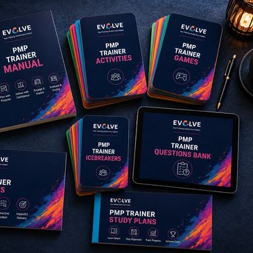 EVOLVE PMP exam trainer materials aligned with PMBOK 8th Edition and 2026 PMI exam updates.