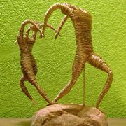 "One Heart " Copper Wire Sculpture