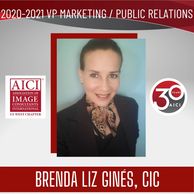 Brenda Liz Ginés nombrada VP Marketing, Public Relations para AICI West, California - EU.