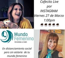 Brenda Liz Ginés en Cafecito Live por Instagram