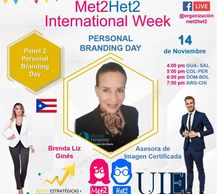 Brenda Liz Ginés panelista en el Personal Branding Day de la Org Internacional Met2Het2