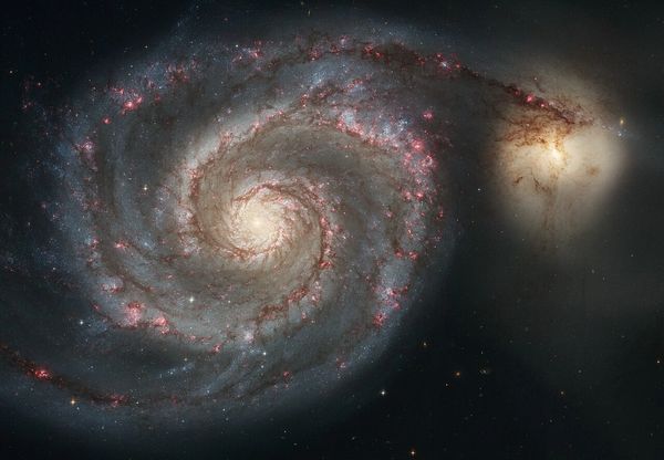 Whirlpool Galaxy (Messier 51) as seen from the Hubble Space Telescope