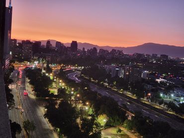 More views from our balcony in Santiago.