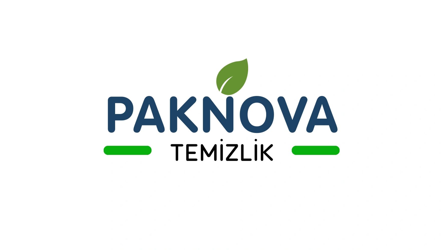 Logo of Paknova Temizlik with a green leaf symbolizing cleanliness and nature.