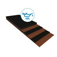 Banda transportadora deslizante (sin cobertura inferior) anti aceite grado G resistente grasas 3+0