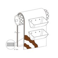 Banda para elevadores de cangilones anti abrasiva grado Y en goma negra - cinta elevación caucho