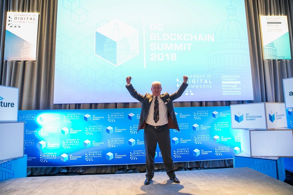Ralph Benko at the Chamber of Digital Commerce Blockchain Summit 2018