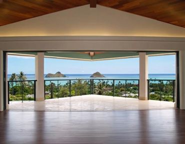 View of the Mokulua islands from the Primary suite.