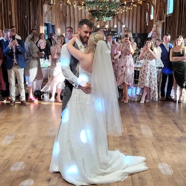 Bride and Groom dancing