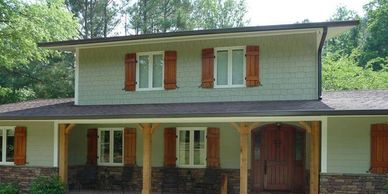 Cedar Board and Batten Shutters