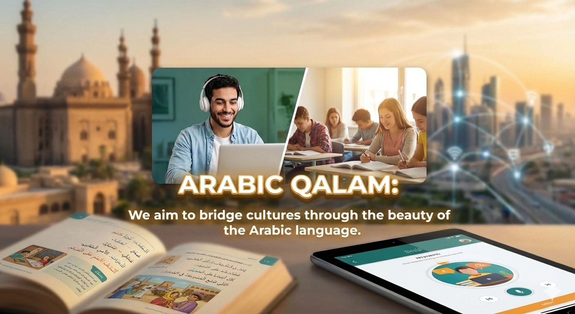 Arabic Qalam promotes cultural connection through Arabic language learning.
