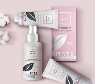 Gamme de produits pour le soin pour peau sensible Sensi Phyt's