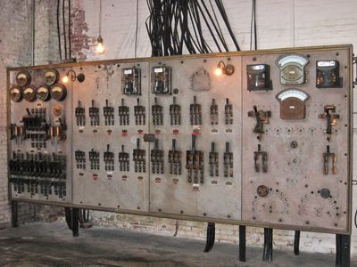 Example of an original electric panel before upgrade in Cave Creek, Arizona. Replac electric panel w