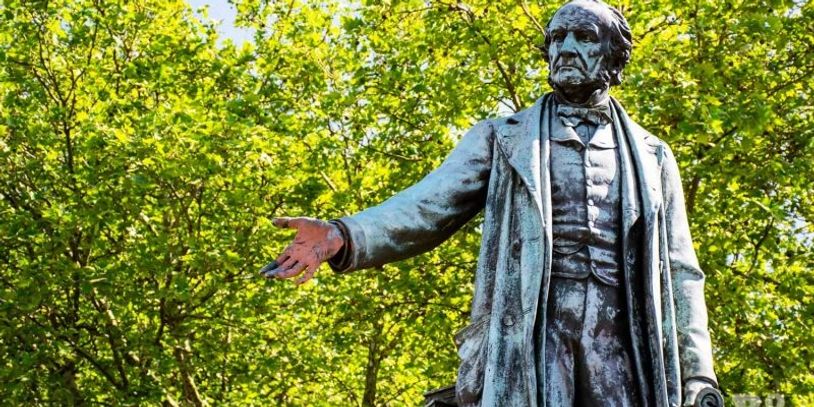 William Gladstone statue in Bow