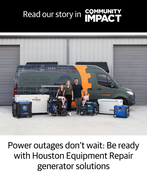 Article about Houston Equipment Repair providing generator installations in Tomball Texas