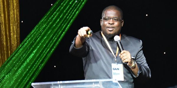 JJ delivers an address at the GAiN Jamaica Conference 2019 at Iberostar Hotel.