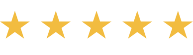 Five gold stars rating.