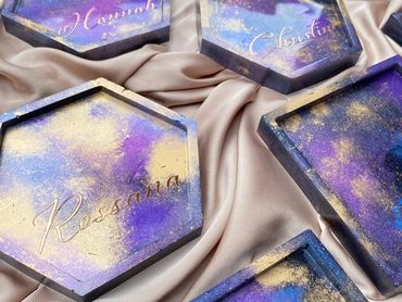 Flower Preserved in Coasters using Resin Preservation