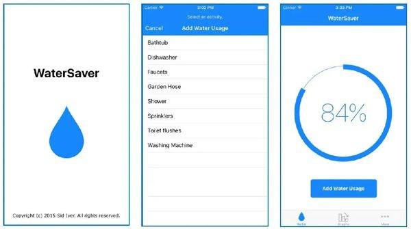 WaterSaver iOS app