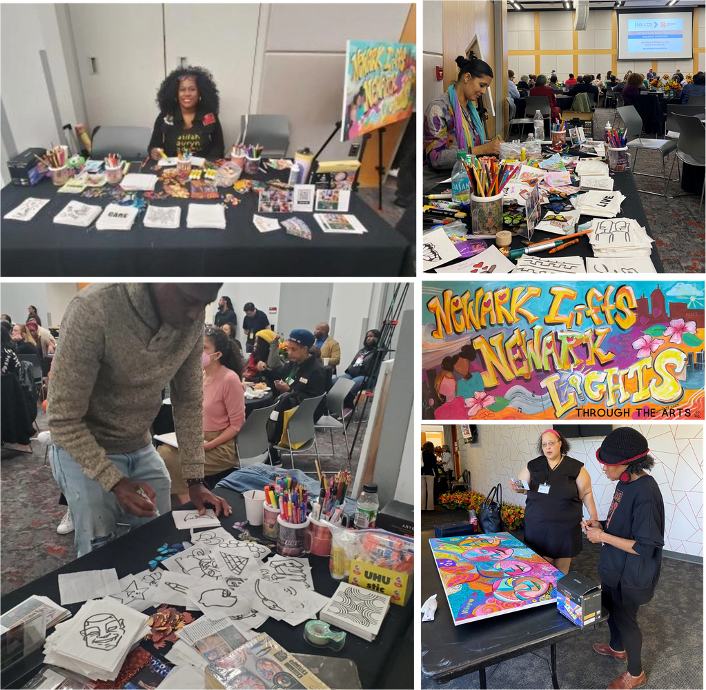 Newark Lifts, Newark Lights Through the Arts Facilitating Artists in action-Newark Arts Festival '24