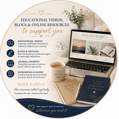 Educational resources with videos, blogs, journals, and guides to support your journey.