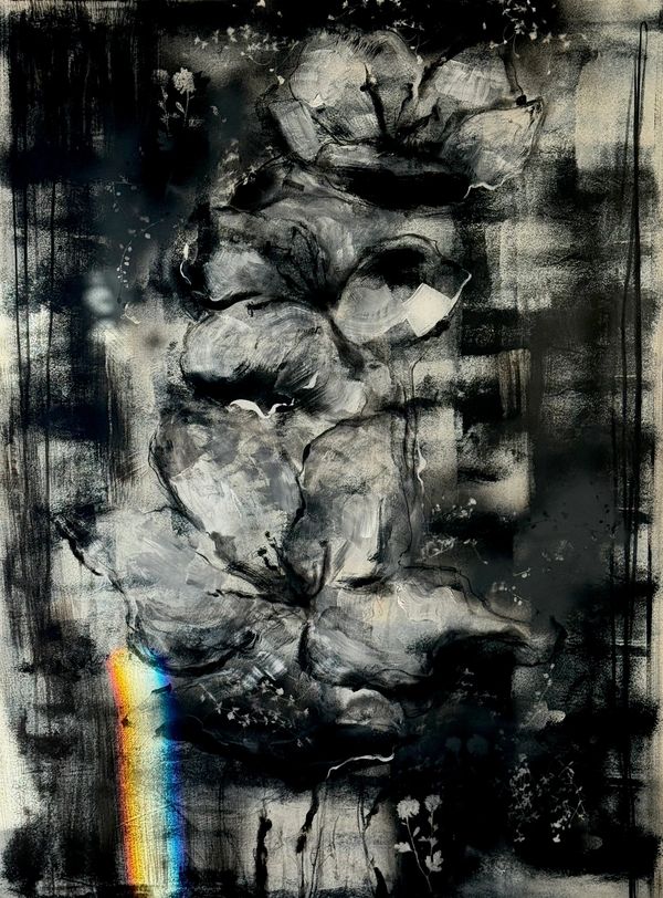 "Viviscence," 2025
Acrylic, aerosol, charcoal, pastel on canvas
Available
