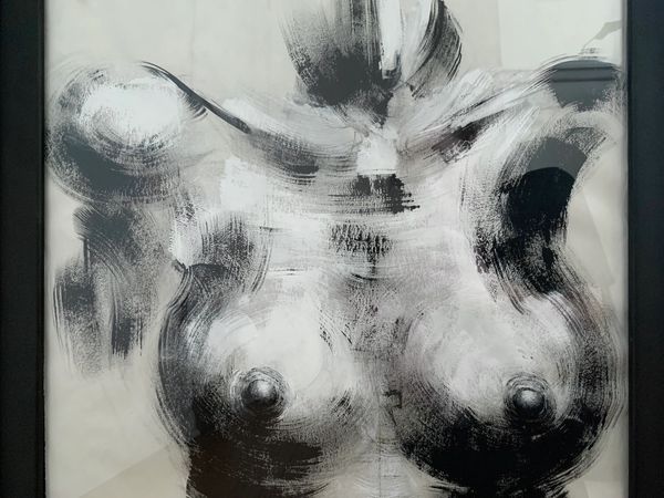 "Figure Study 1121," 2021
Acrylic and charcoal on newsprint
SOLD