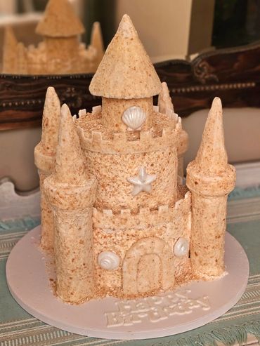 Sandcastle cake