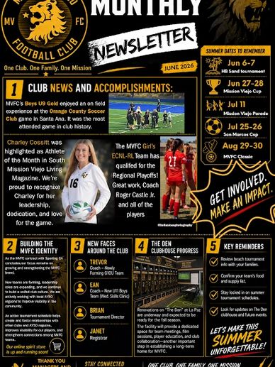 Monthly newsletter poster