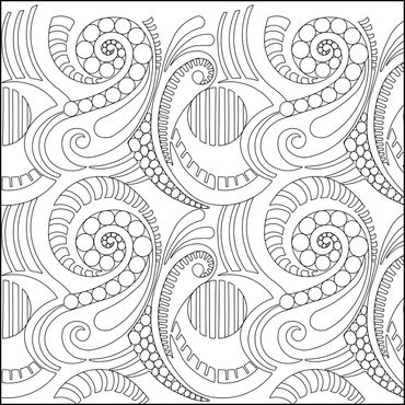 Steampunk Paisley B2B Pantograph © 2025 Anne Bright Designs